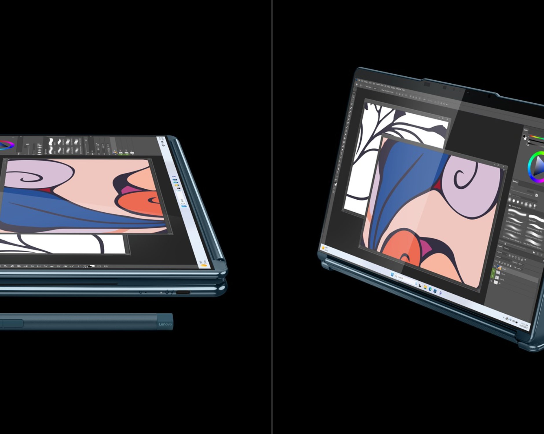 Представлен ноутбук-трансформер Lenovo Yoga Book 9 с двумя сенсорными экранами