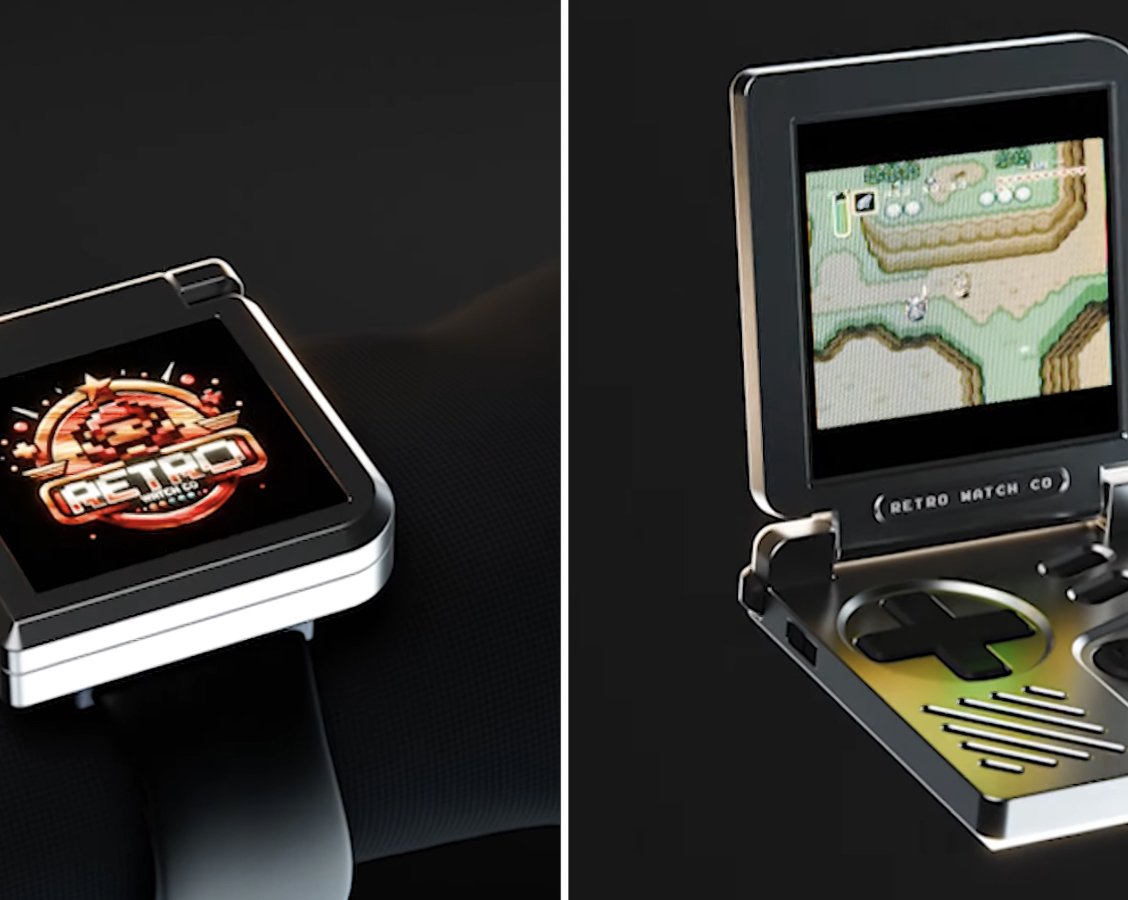 Представлена игровая приставка Retro Gaming Watch в виде часов