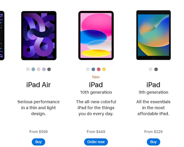 Apple упростит линейку iPad в 2024 году